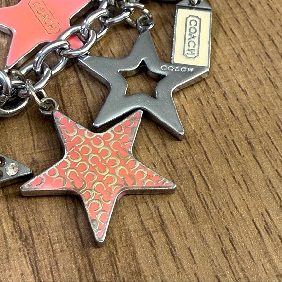 Coach Star Charm Keychain | Pink & Rhinestone | Y2K Bag Charm - Picture 4 of 5